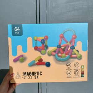 Magnetni stapici za slaganje - 64 dela
