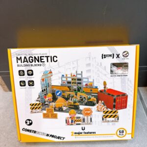 Magnetno gradiliste za decu - 58 delova