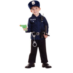 Mali policajac dečji kostim sa kapom